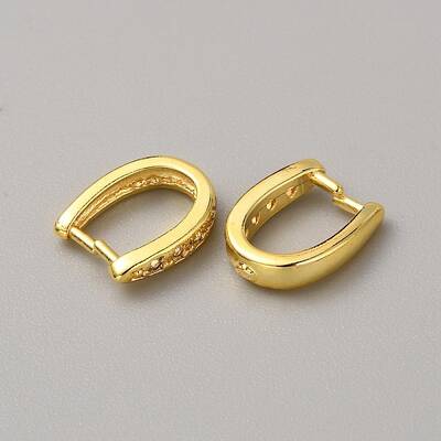 Brass Micro Pave Clear Cubic Zirconia Snap on Bails