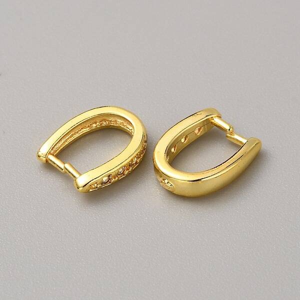 Brass Micro Pave Clear Cubic Zirconia Snap on Bails