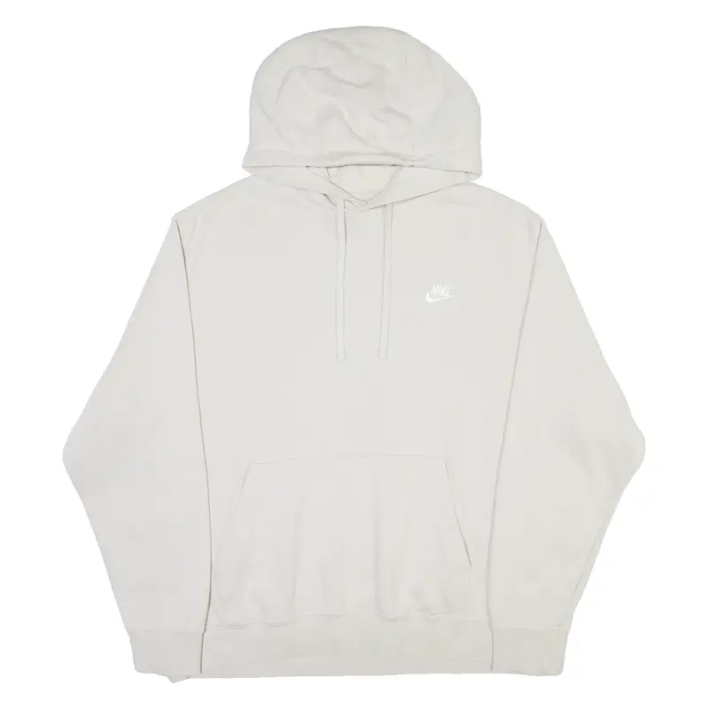 NIKE Mens Cream Hoodie XL