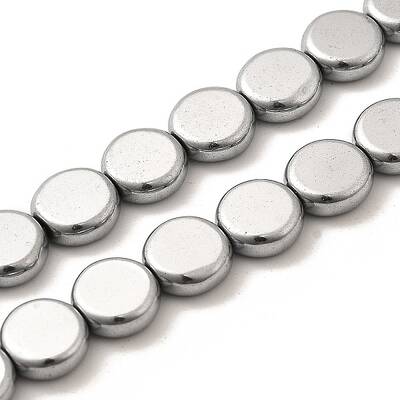 Electroplated Synthetic Non-magnetic Hematite Beads Strands