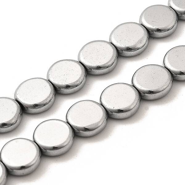 Electroplated Synthetic Non-magnetic Hematite Beads Strands