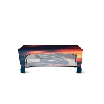 1 Customized DisplaySplash 6' Fitted Open Back Table Cover - Fire ...