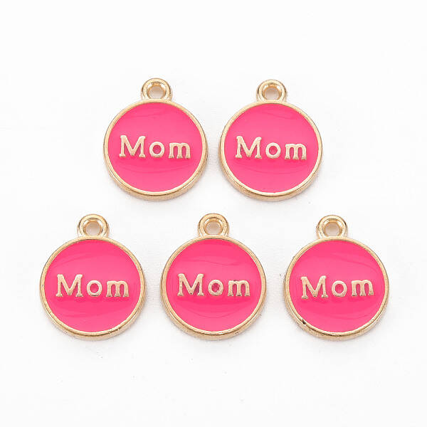 Mother's Day Alloy Enamel Charms