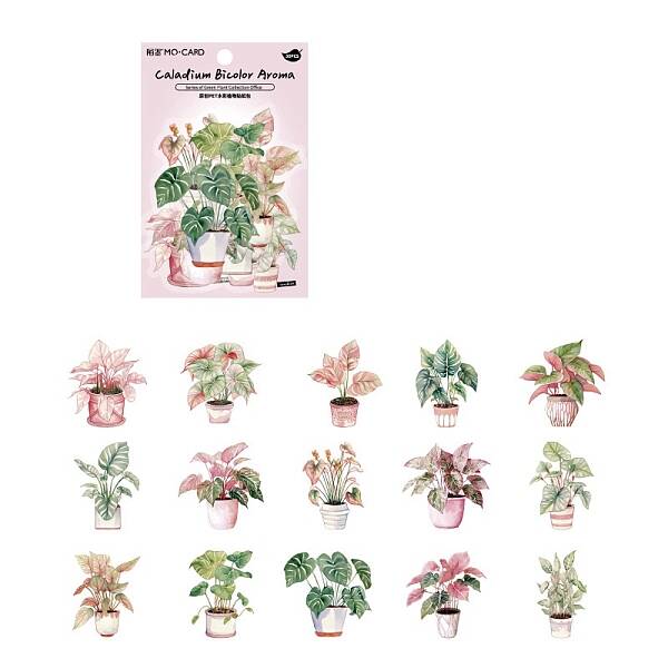 30Pcs Plant Waterproof PET Decorative Stickers