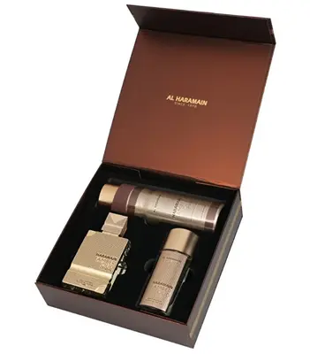 Al Haramain Amber Oud Gold Edition Extreme - Estratto Profumato 75 Ml + Estratto Profumato 30 Ml + Deodorante Spray 200 Ml