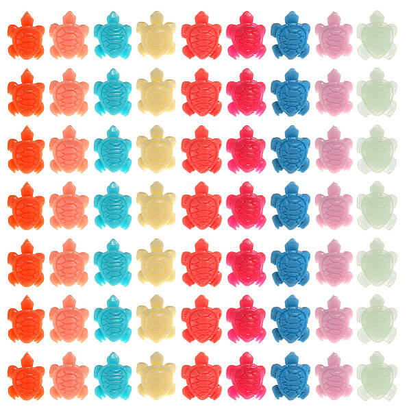80Pcs Synthetic Coral Beads