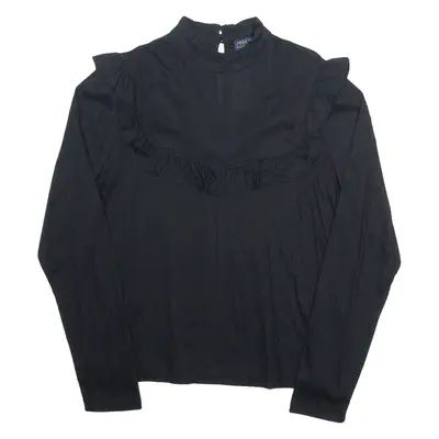 POLO RALPH LAUREN Womens Top Black Long Sleeve L