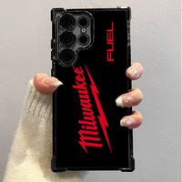 Milwaukee Phone Case For S22 S23 S24 FE ULTRA PLUS Four CornersAnti-Fall Transparent Soft Silicone Phone CasesShell Tough Pho...