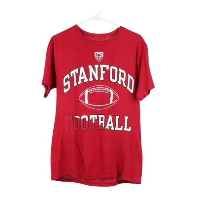 Stanford Football Champion College T-Shirt - Small Red Cotton