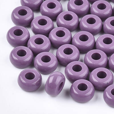Opaque Acrylic European Beads