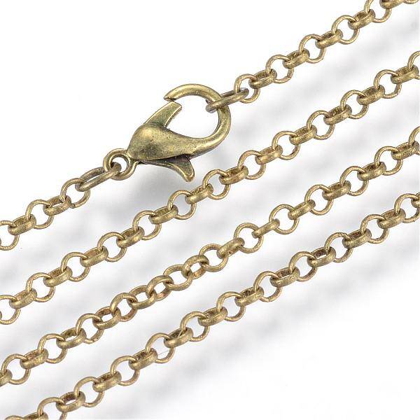Iron Rolo Chains Necklace Making