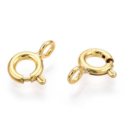 925 Sterling Silver Spring Ring Clasps