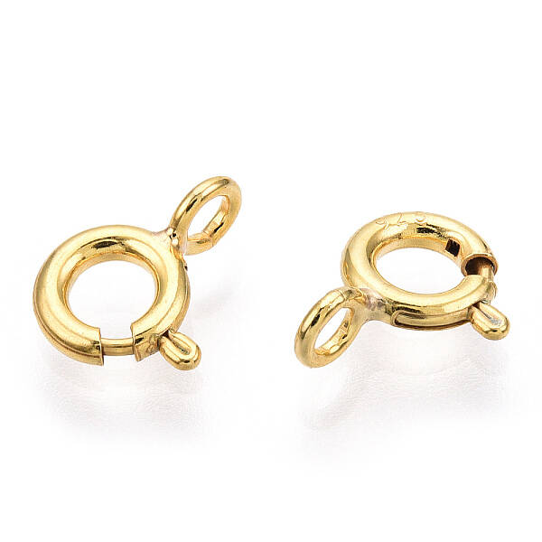 925 Sterling Silver Spring Ring Clasps