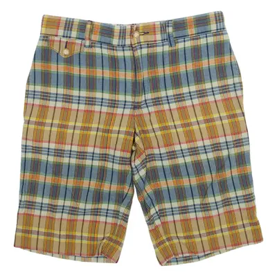 RALPH LAUREN Mens Chino Shorts Blue Check M W30
