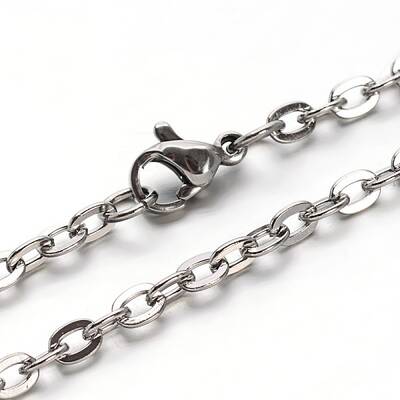 Tarnish Resistant 304 Stainless Steel Cable Chains Necklaces