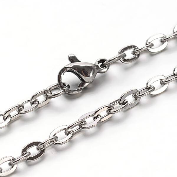 Tarnish Resistant 304 Stainless Steel Cable Chains Necklaces