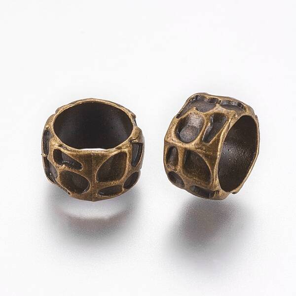 Rondelle Tibetan Style Alloy Beads