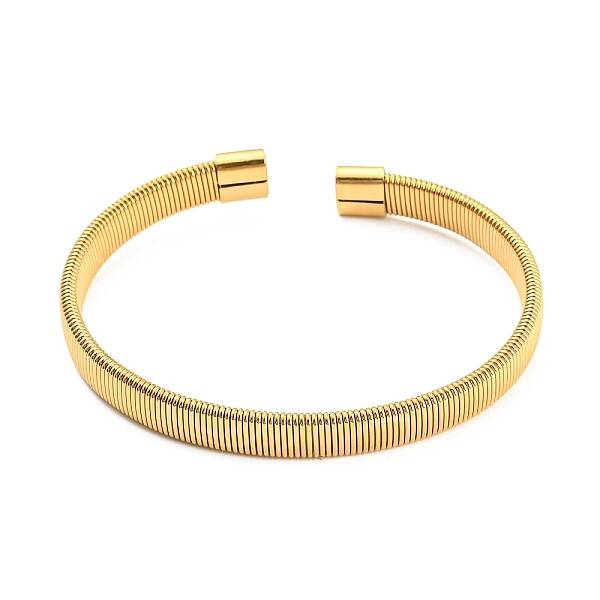 304 Stainless Steel Wire Mesh Cuff Bangles for Women