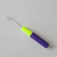 [Style Icon] Long Rubber Handle Crochet Hook for Crochet hair 1 pcs
