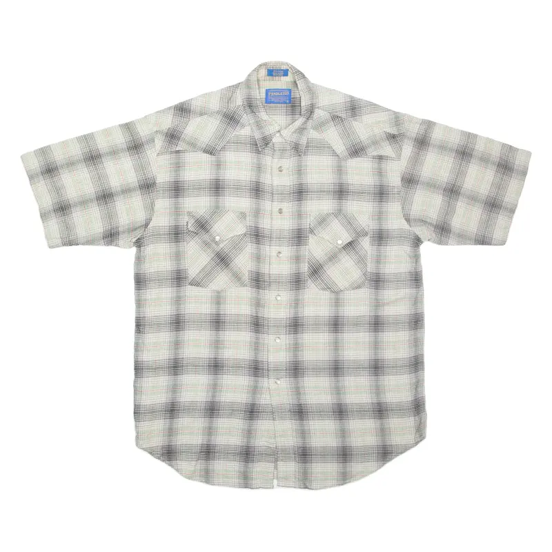 PENDLETON Mens Shirt Green Plaid L
