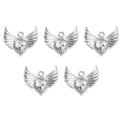Rack Plating Alloy Glass Pendants