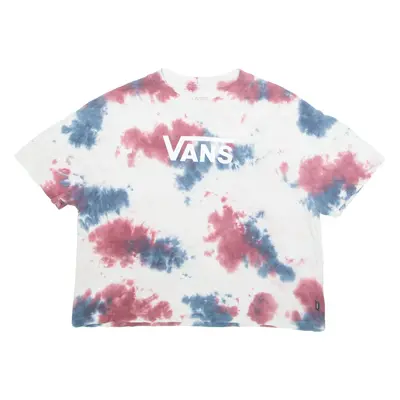 VANS Cropped Womens Tie Dye T-Shirt White XS