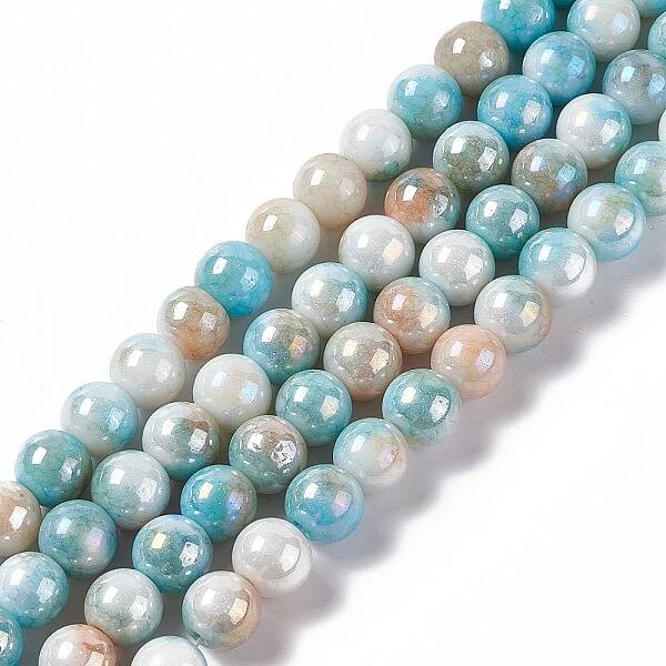 Electroplated Glass Beads Strands