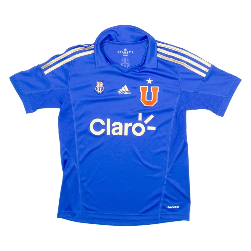 ADIDAS Universidad De Chile Boys Football Shirt Jersey Blue V-Neck 11-12Y