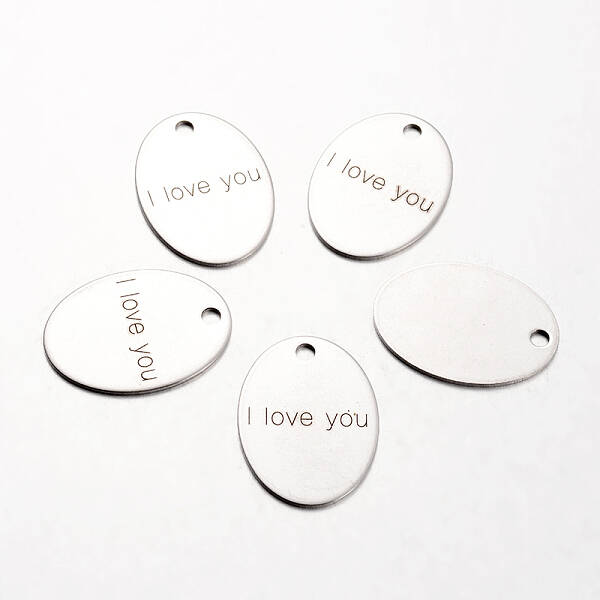 Non-Tarnish Spray Painted Stainless Steel Pendants