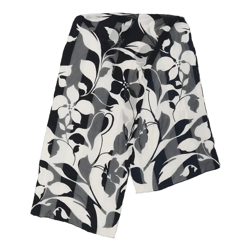 Jago Floral Scarf - No Size Navy Polyester