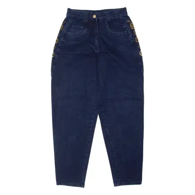 TRAPPERS Embellished Womens Jeans Blue Regular Straight W24 L27