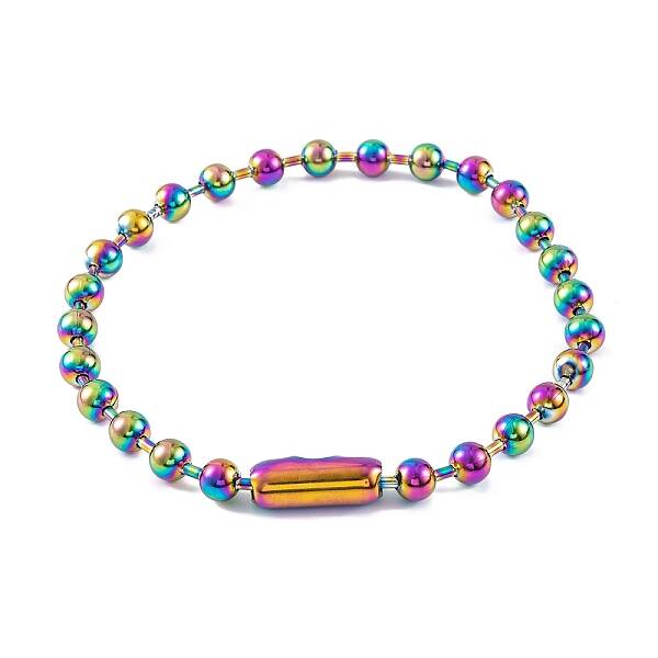 Ion Plating(IP) 304 Stainless Steel Ball Chain Necklaces for Women