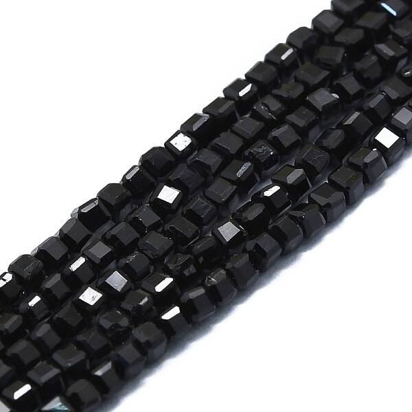Natural Black Tourmaline Beads Strands