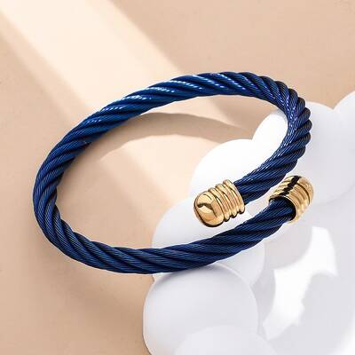 304 Stainless Steel Torque Bangles for Women Men
