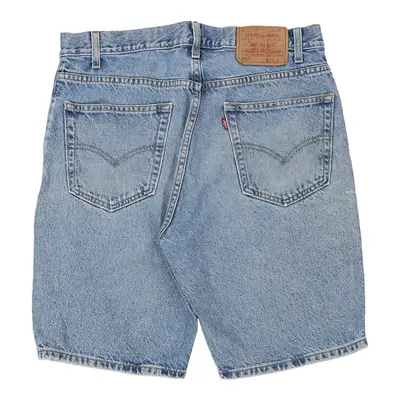505 Levis Denim Shorts - 33W 9L Blue Cotton