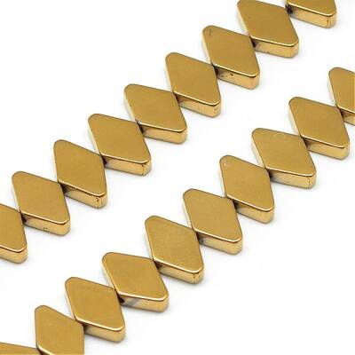 Electroplate Non-magnetic Synthetic Hematite Bead Strands
