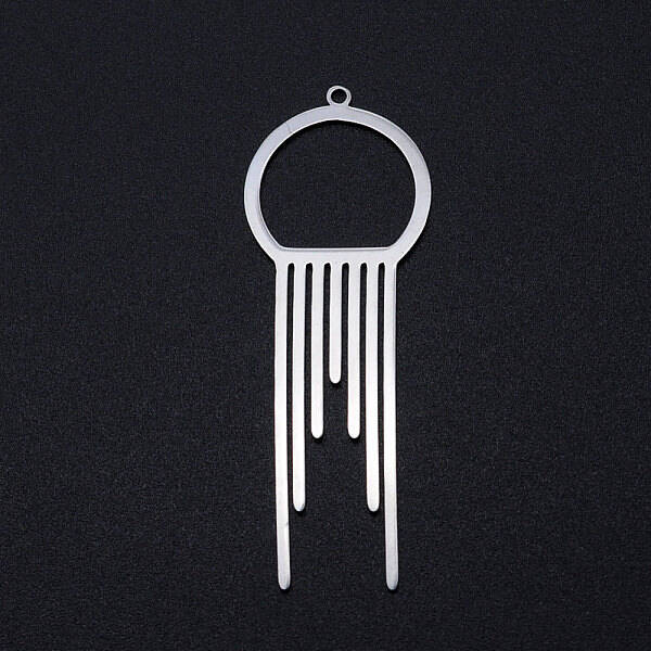 Tarnish Resistant 201 Stainless Steel Big Filigree Pendants