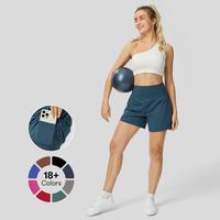 Halara Super High Waisted Back Pocket & Side Hidden Pocket 2-in-1 Yoga Shorts 5''-Longer Length, Summer 2025 Outfits #summerv...