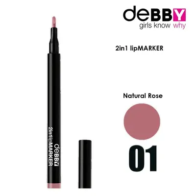 Lip Marker Debby 2 In 1 Col.01