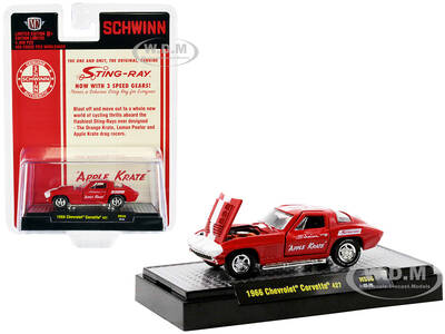1966 Chevrolet Corvette 427 68 Red with White Stripes and Graphics \