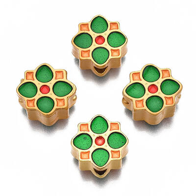 Rack Plating Alloy Enamel Beads