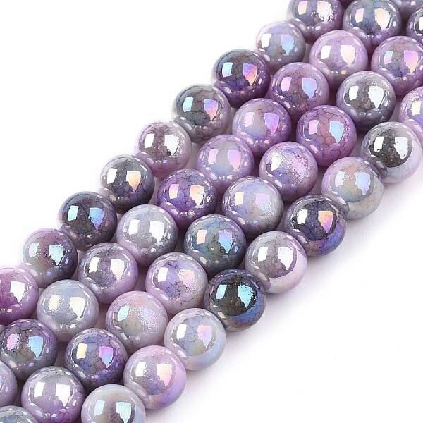 Electroplated Glass Beads Strands