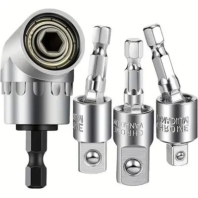 Christmas Gift Xmas New Year Gift, Power Drill Socket Adapter Tools Set, 360° Rotatable Telescopic Hex Shank Impact Driver S...