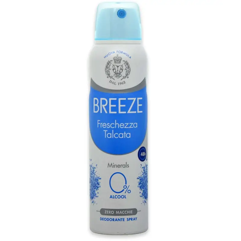 Breeze spray deodorant 150 ml talc freshness