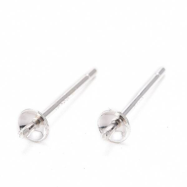 925 Sterling Silver Stud Earring Findings
