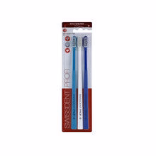 Swissdent Soft Whitening Trio Set (2 + 1 Turquoise + White + Dark Blue) - Toothbrush Set