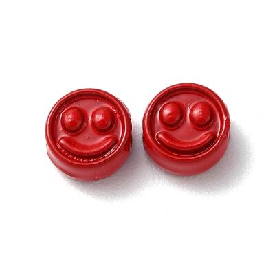 Spray Painted Alloy Beads