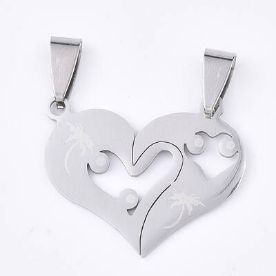 Non-Tarnish 201 Stainless Steel Split Pendants