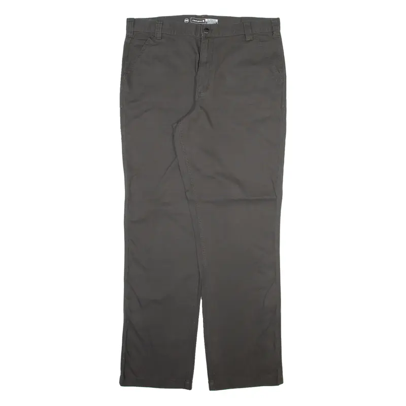 CARHARTT Mens Trousers Grey Relaxed Straight W38 L34