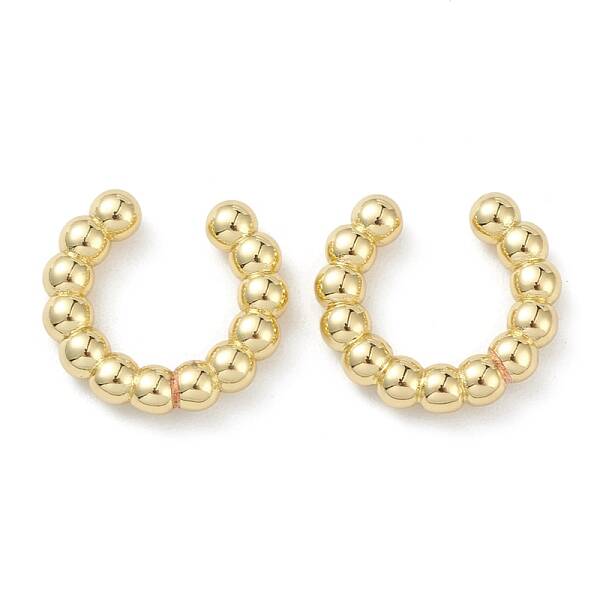 Rack Plating Brass Cuff Earrings